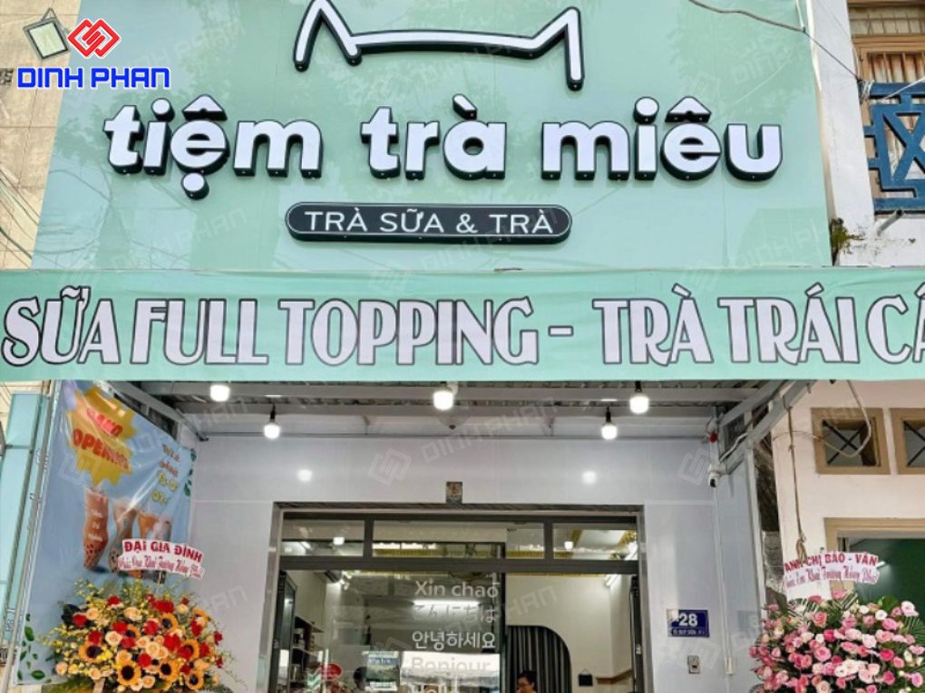 Mẫu bảng hiệu trà sữa