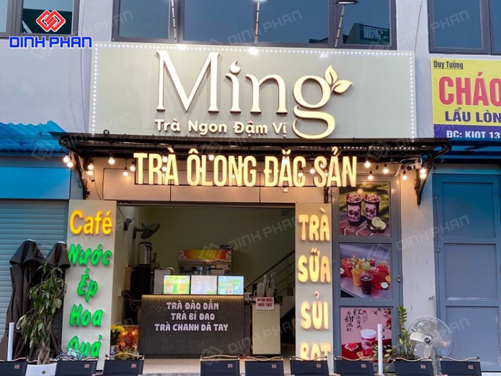 Mẫu bảng hiệu trà sữa