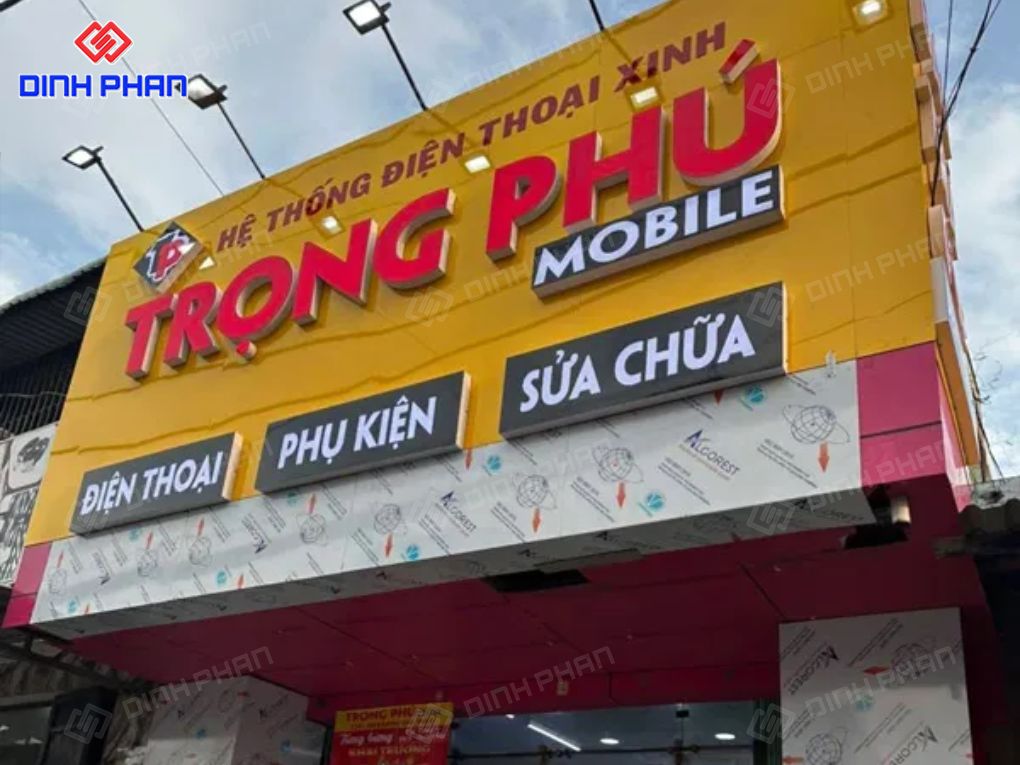 Giá bảng hiệu alu chữ nổi