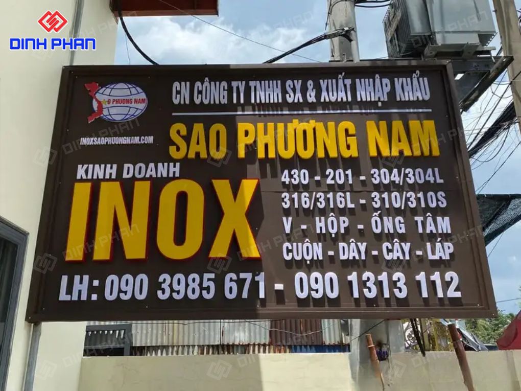 Giá bảng hiệu alu chữ nổi