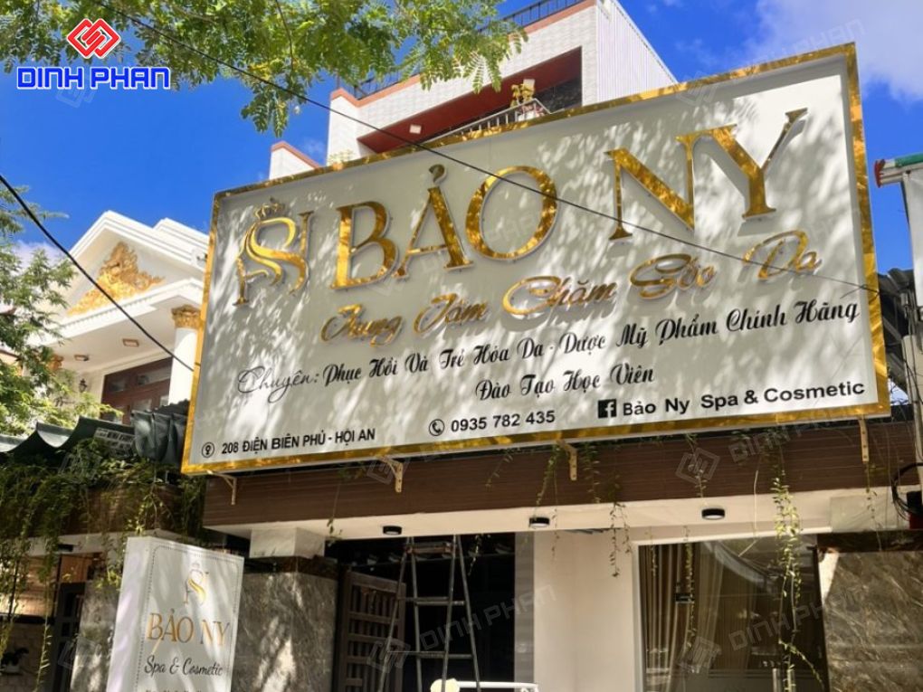 Bảng hiệu alu chữ nổi
