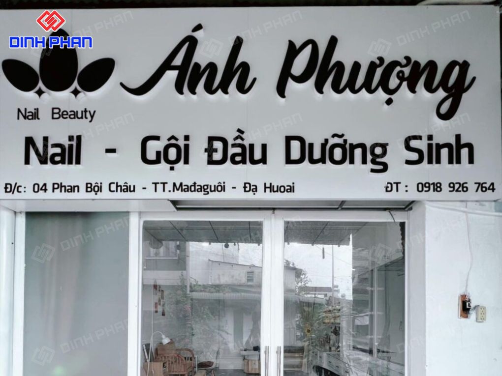 Bảng hiệu alu chữ nổi