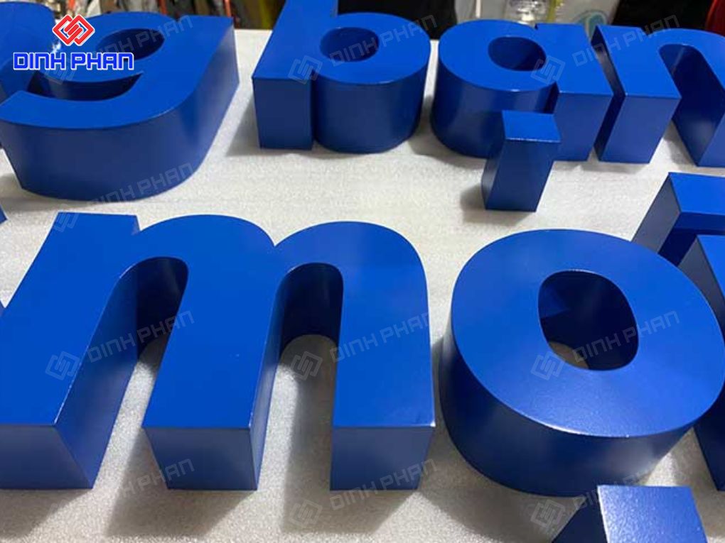 Chữ inox sơn tĩnh điện