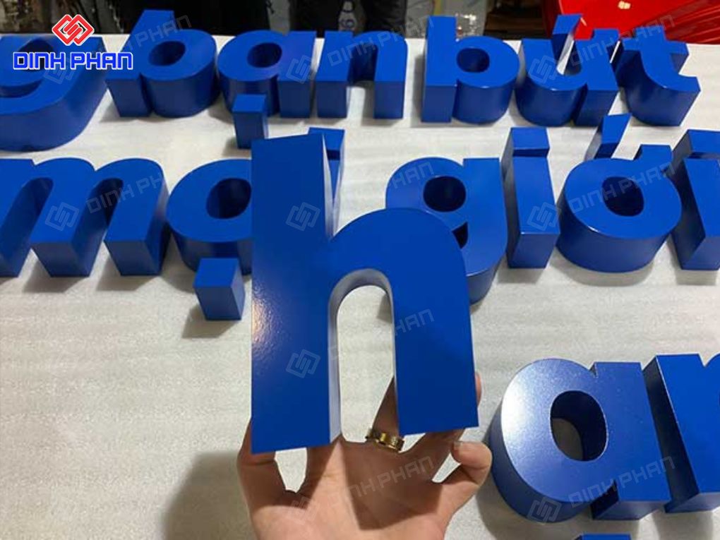 Chữ inox sơn tĩnh điện