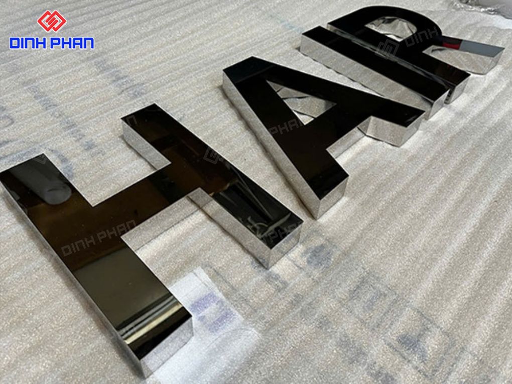 Chữ inox trắng