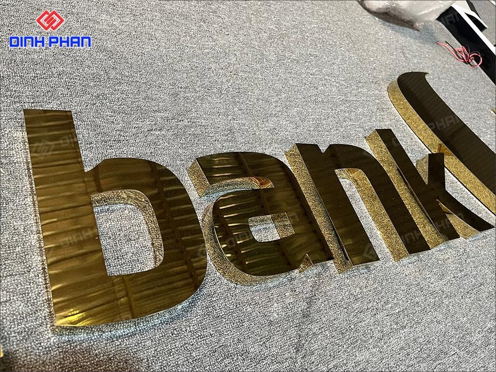 Chữ inox vàng