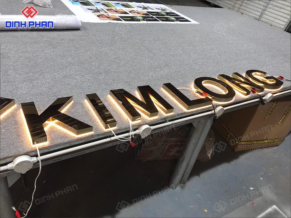 Chữ inox vàng