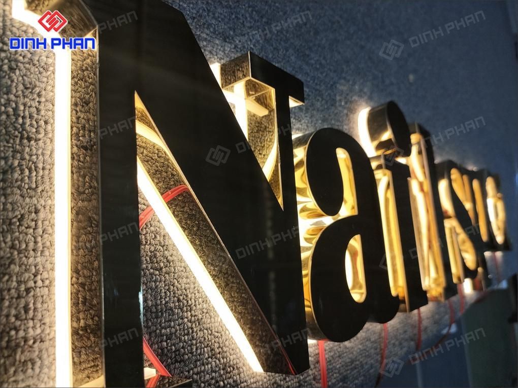 Chữ inox vàng