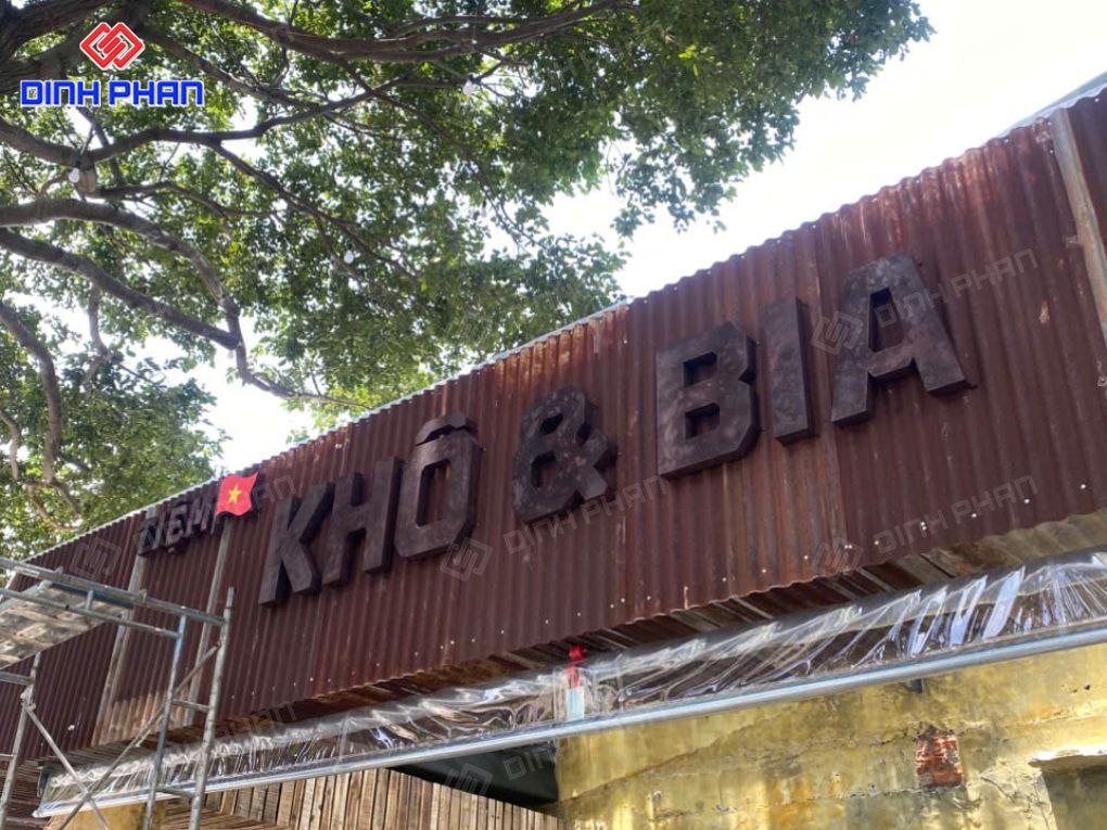 Gia công bộ chữ inox