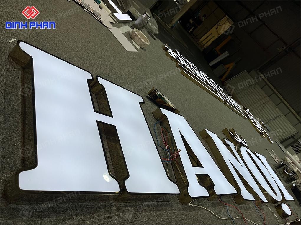 Làm bảng chữ nổi 3d