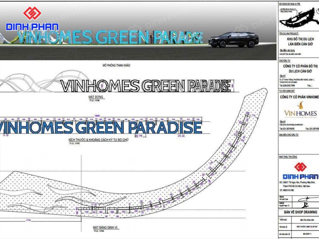 bảng hiệu Vinhomes Green Paradise