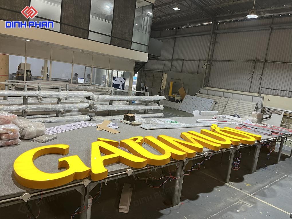 chữ inox 3D