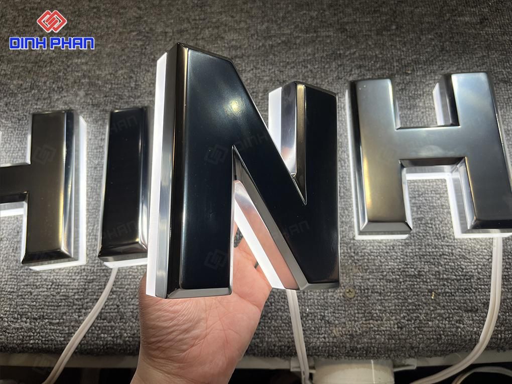 chữ inox 3D