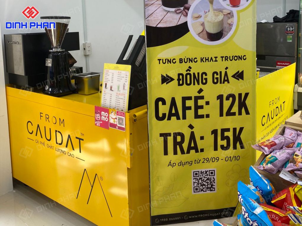 Bảng Hiệu Cà Phê Mang Đi