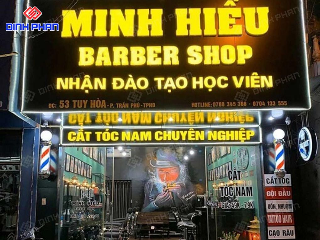 Bảng Hiệu Cắt Tóc Nam