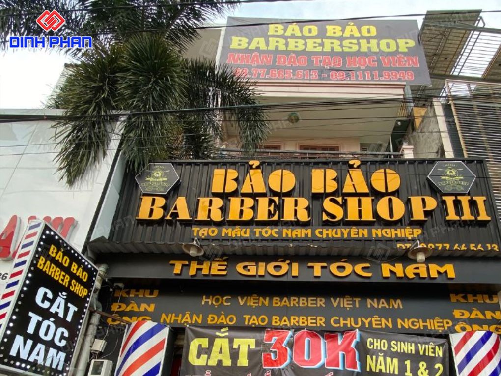 Bảng Hiệu Cắt Tóc Nam