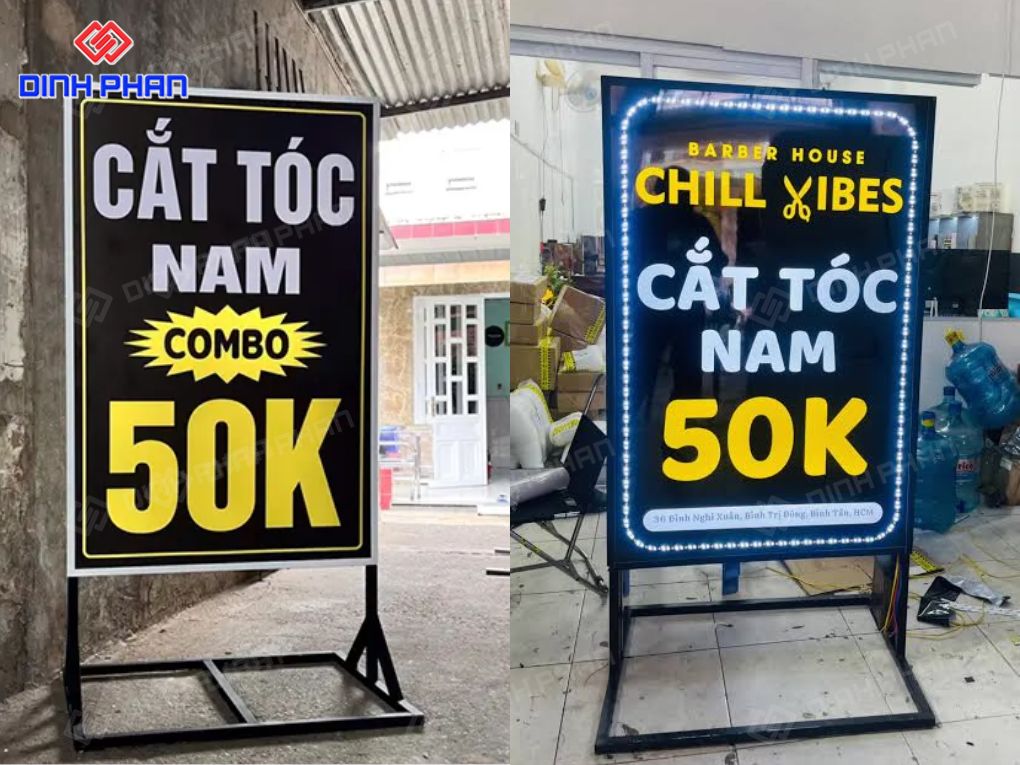 Bảng Hiệu Cắt Tóc Nam