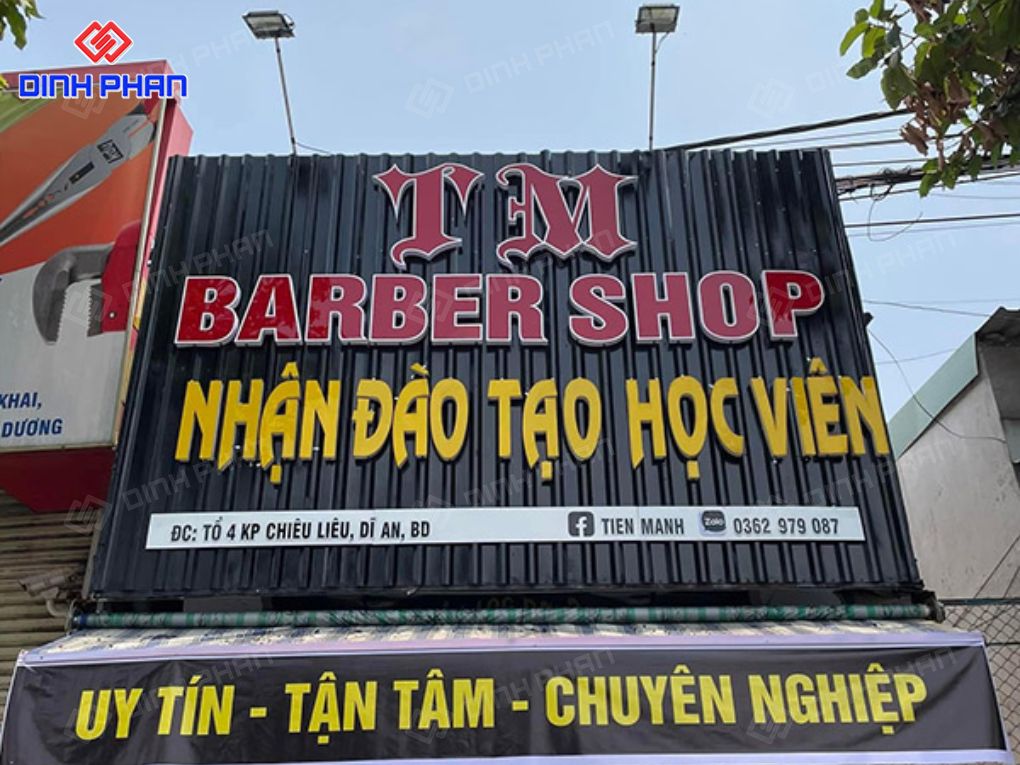 Bảng Hiệu Cắt Tóc Nam