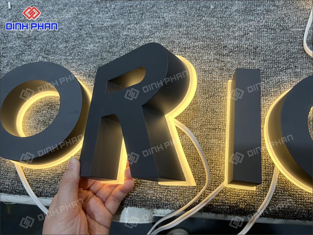 Chữ inox đen